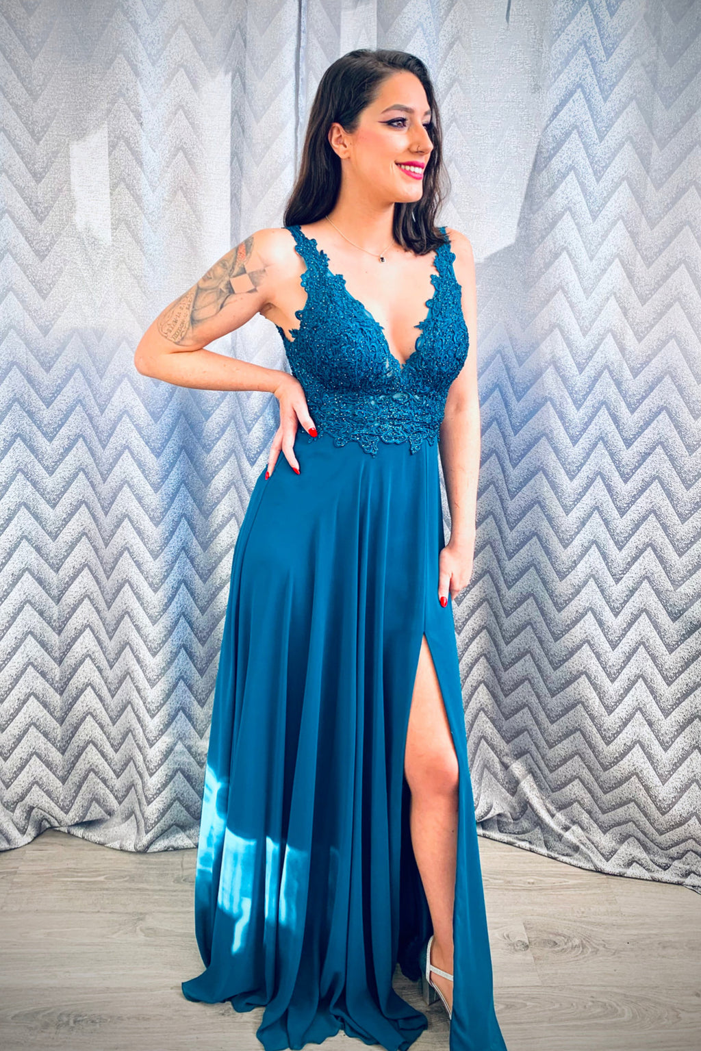Vestido largo Eda blanco novia