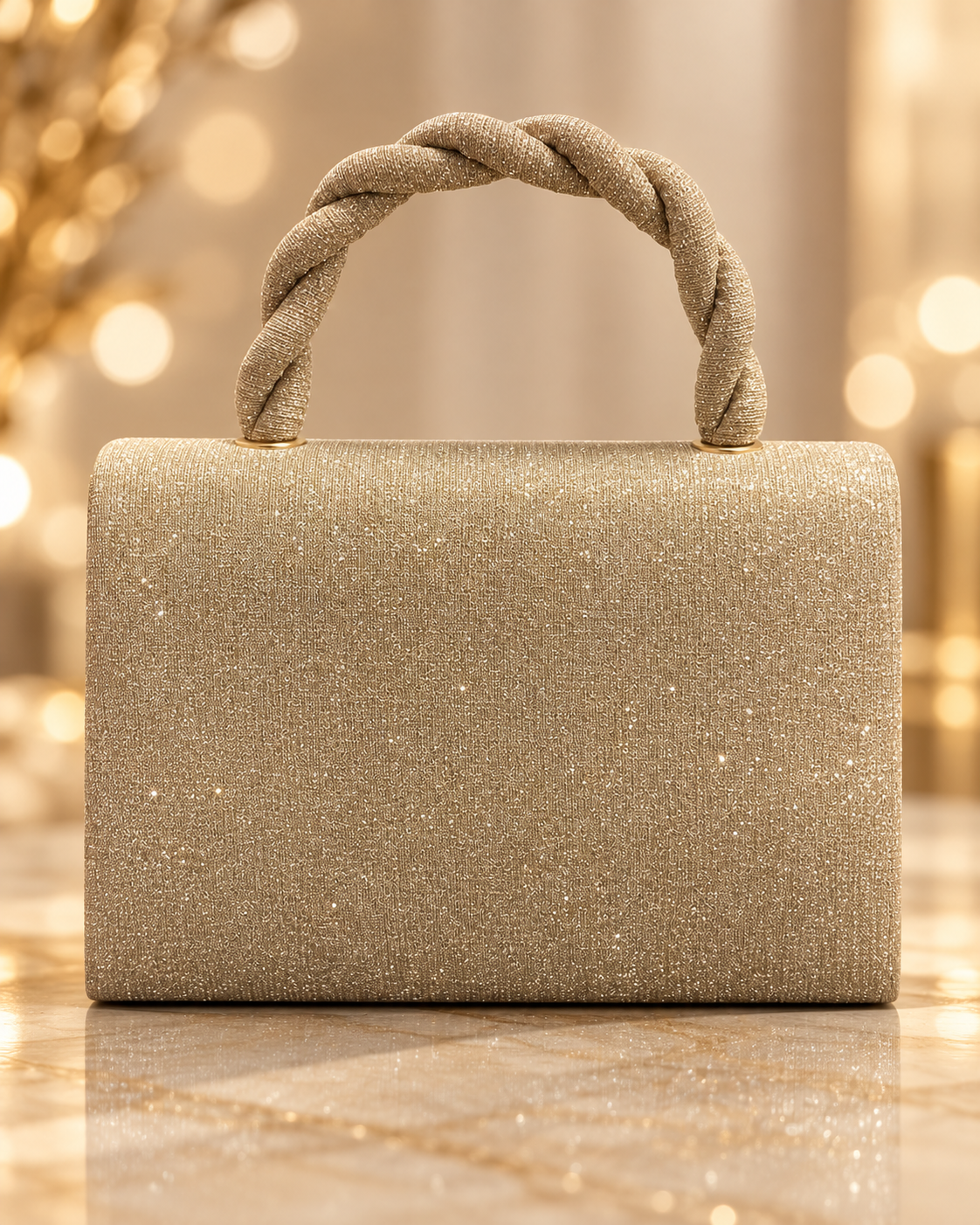 Bolso Dorado Coquette one