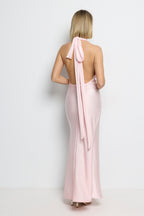 Vestido largo Ara rosa