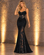 Vestido largo Fabiana Negro