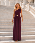 Vestido largo Celine Burdeos