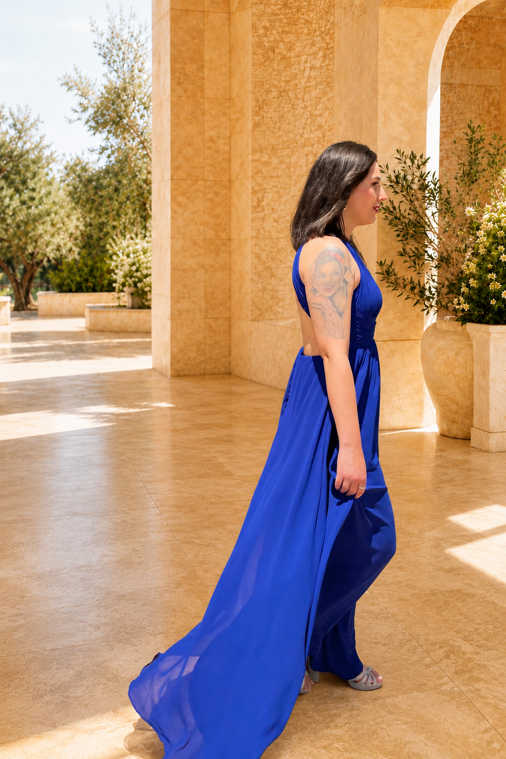 Fabiola Azulón Long Dress