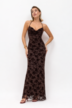 Vestido largo Brooklyn Chocolate