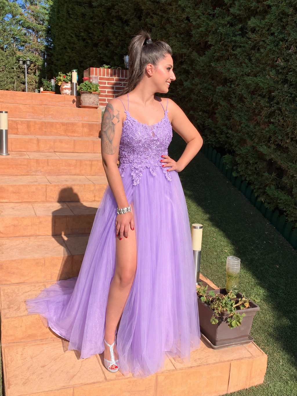 Vestido largo Miss Bliss Lila