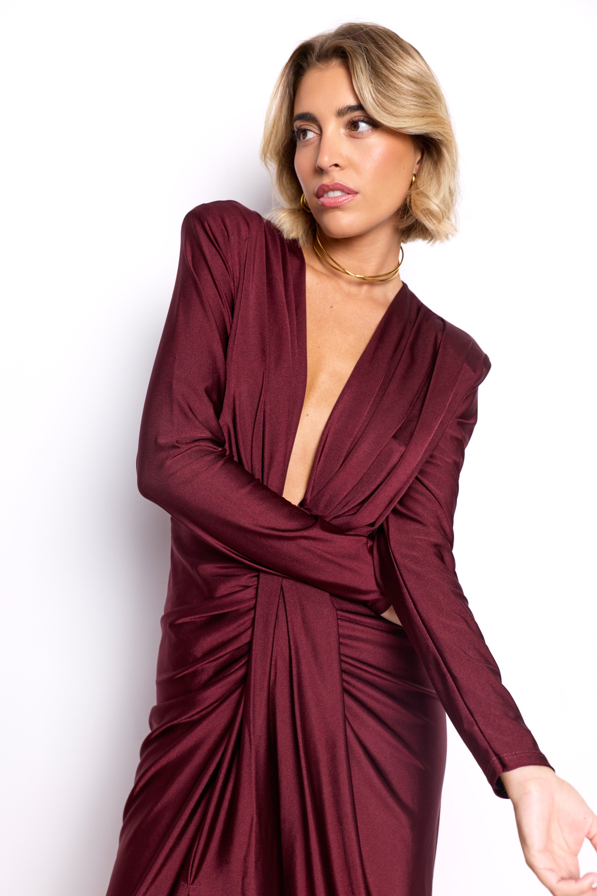 Alexandra dress with sleeves