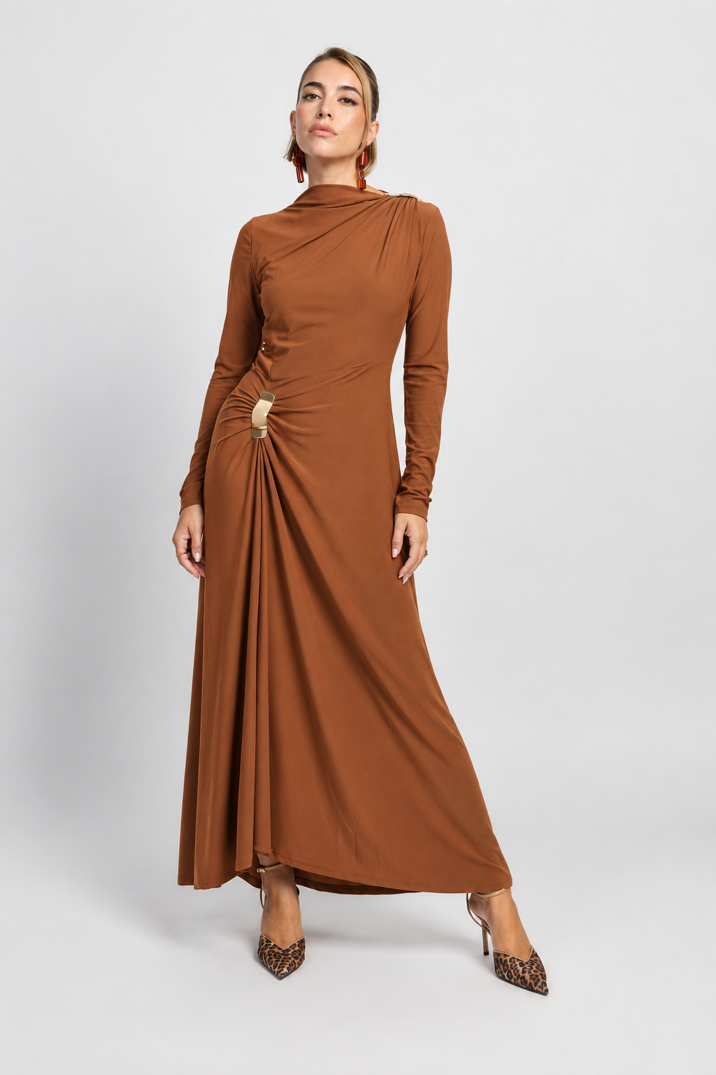 Vestido midi largo Elsa Teja