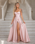 Vestido largo Ginebra Rosa