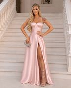 Vestido largo Ginebra Rosa