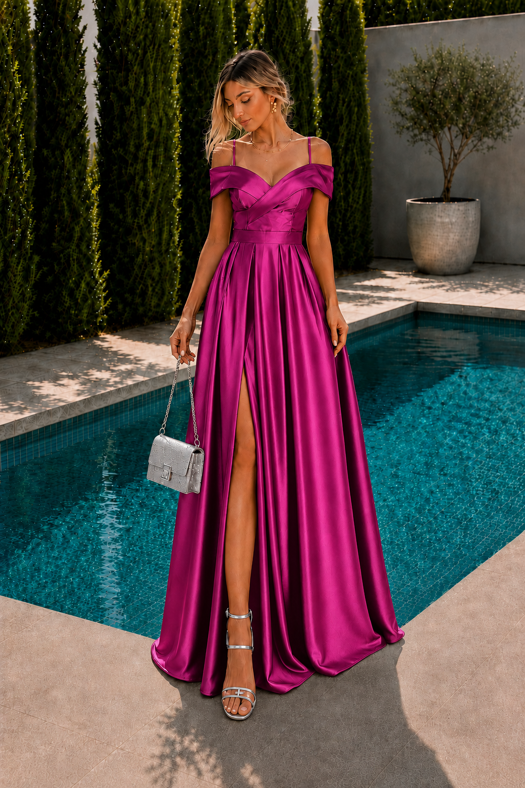 Vestido largo Ico Amarena