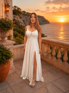 Vestido largo Ivanna blanco