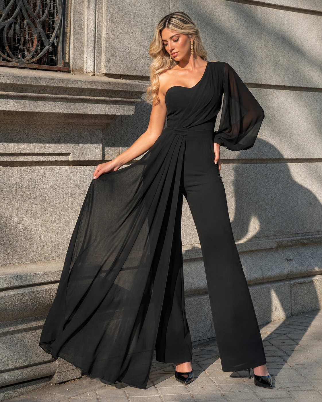Mono largo Davinia Negro