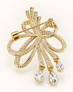 Broche lazo Dorado