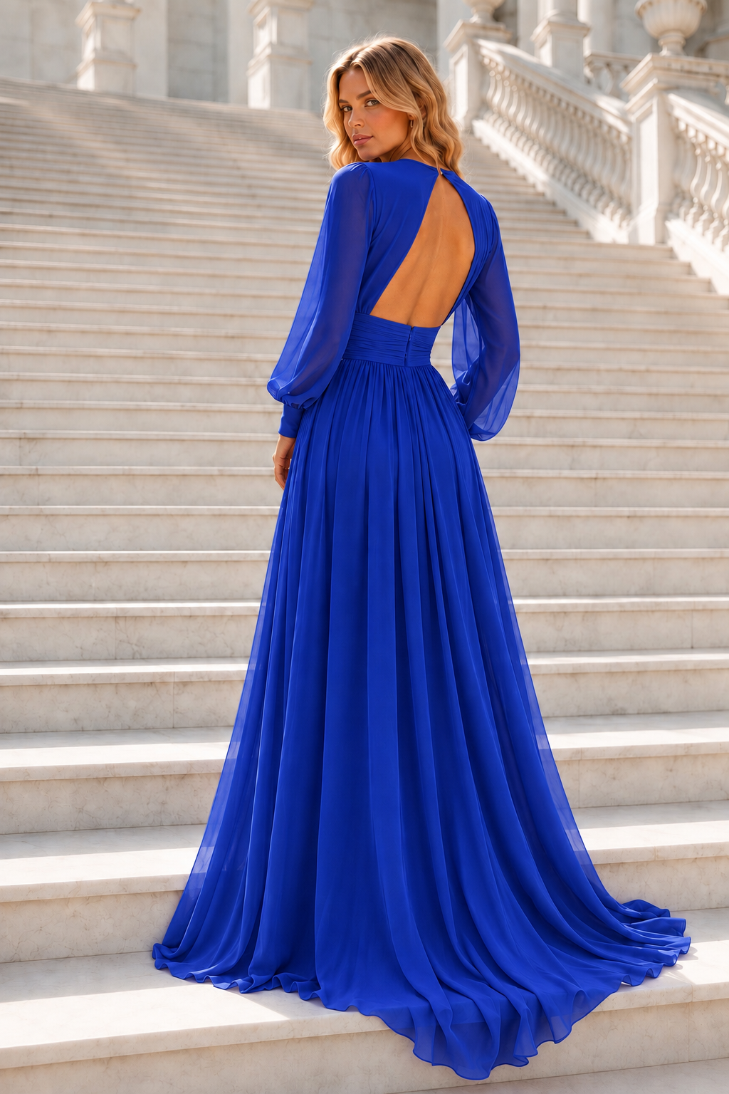 Vestido largo Kiah Azulòn