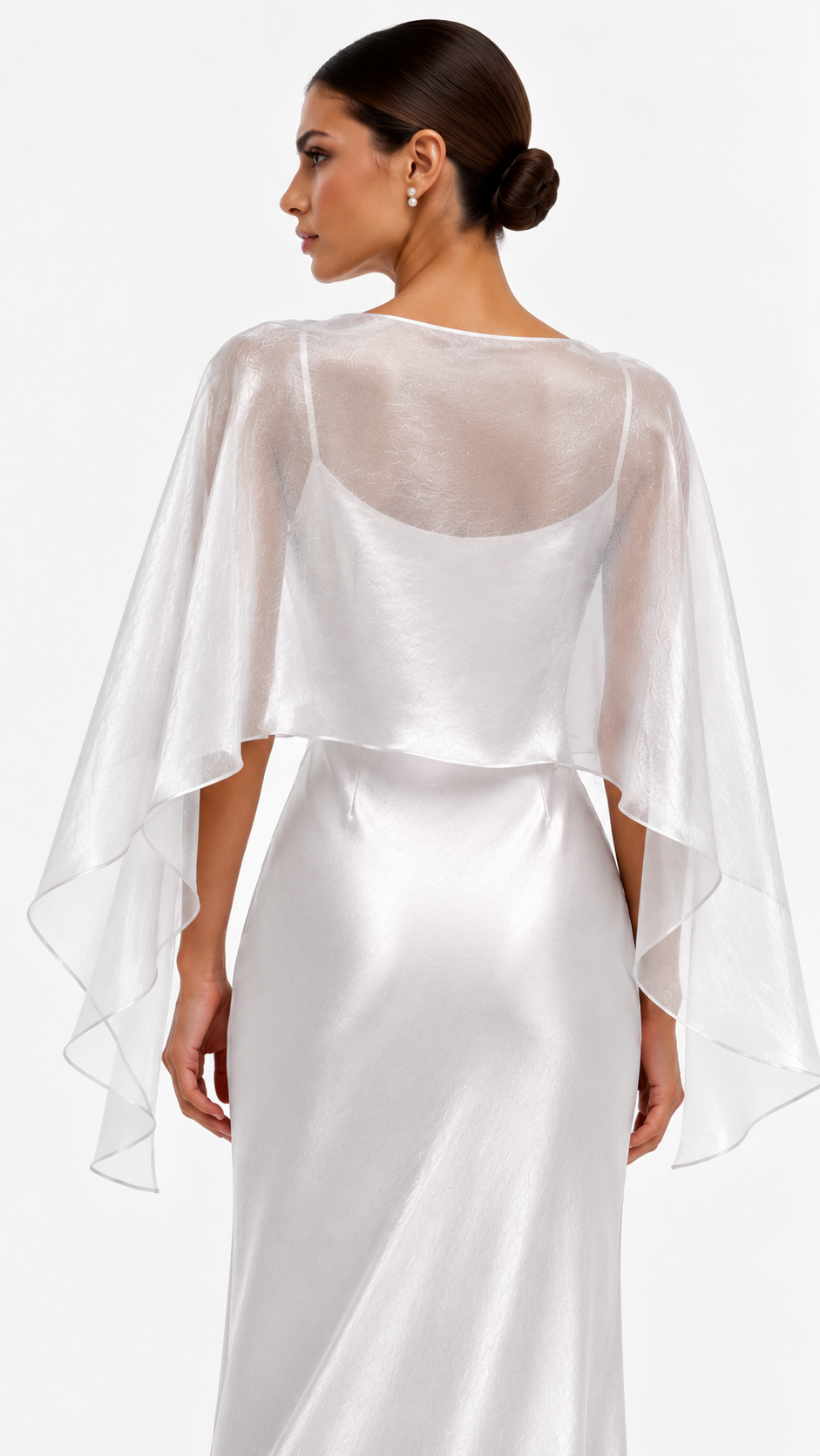 Capa organza satinada plata