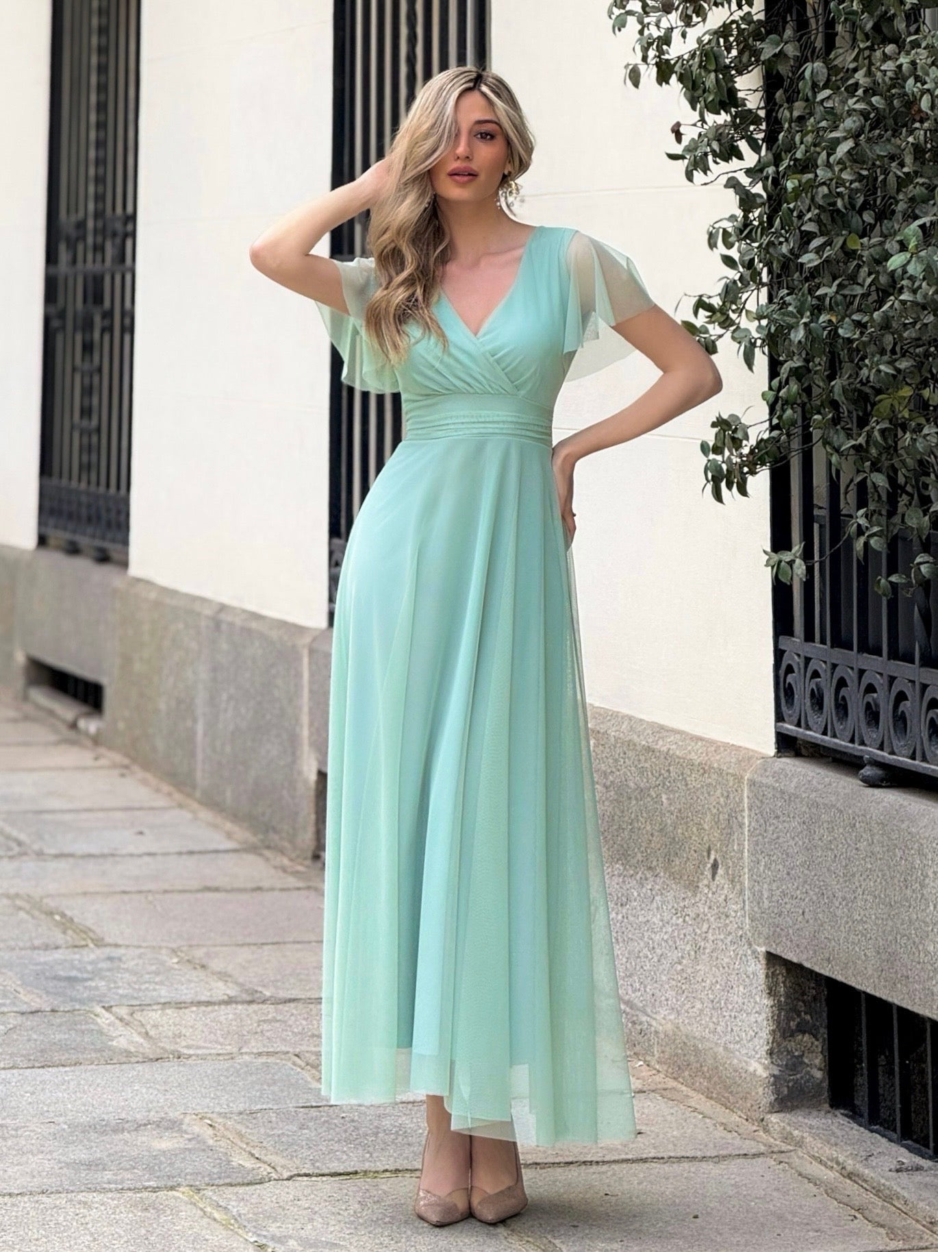 Erika long tulle dress