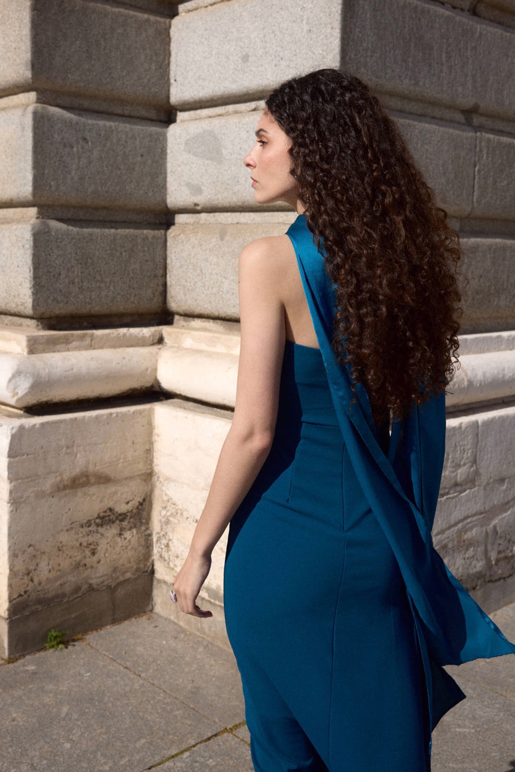 Vestido largo Sidney petróleo