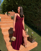Vestido largo Ivanna Burdeos