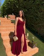 Vestido largo Ivanna Burdeos