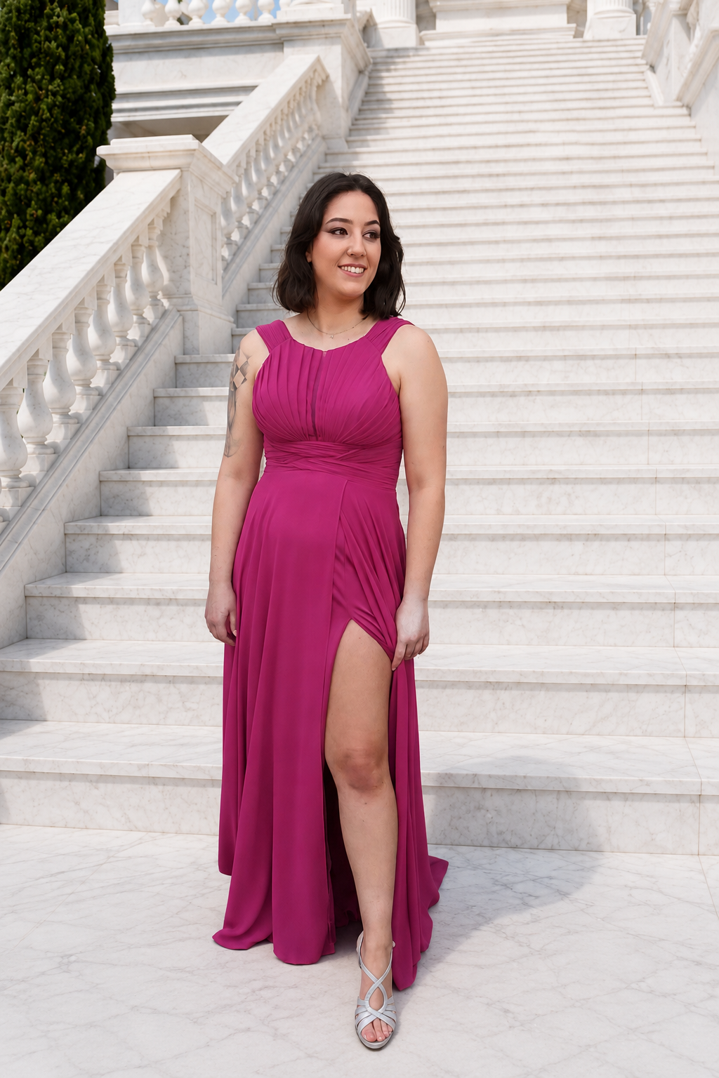 Vestido largo Judith Buganvilla