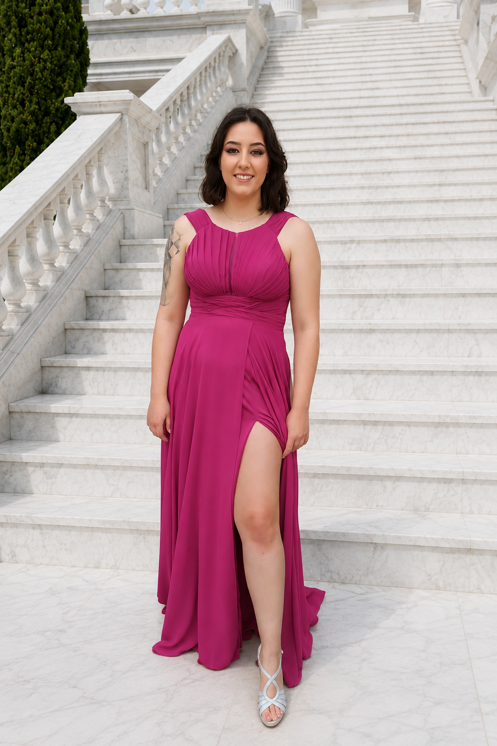 Vestido largo Judith Buganvilla