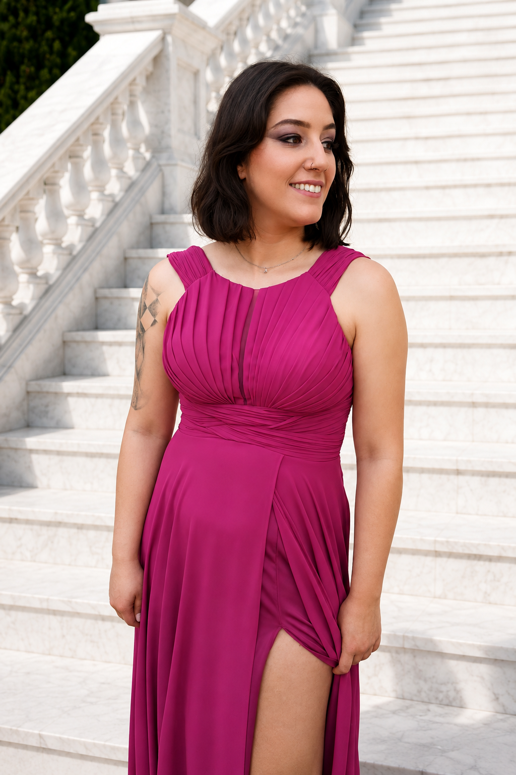 Vestido largo Judith Buganvilla