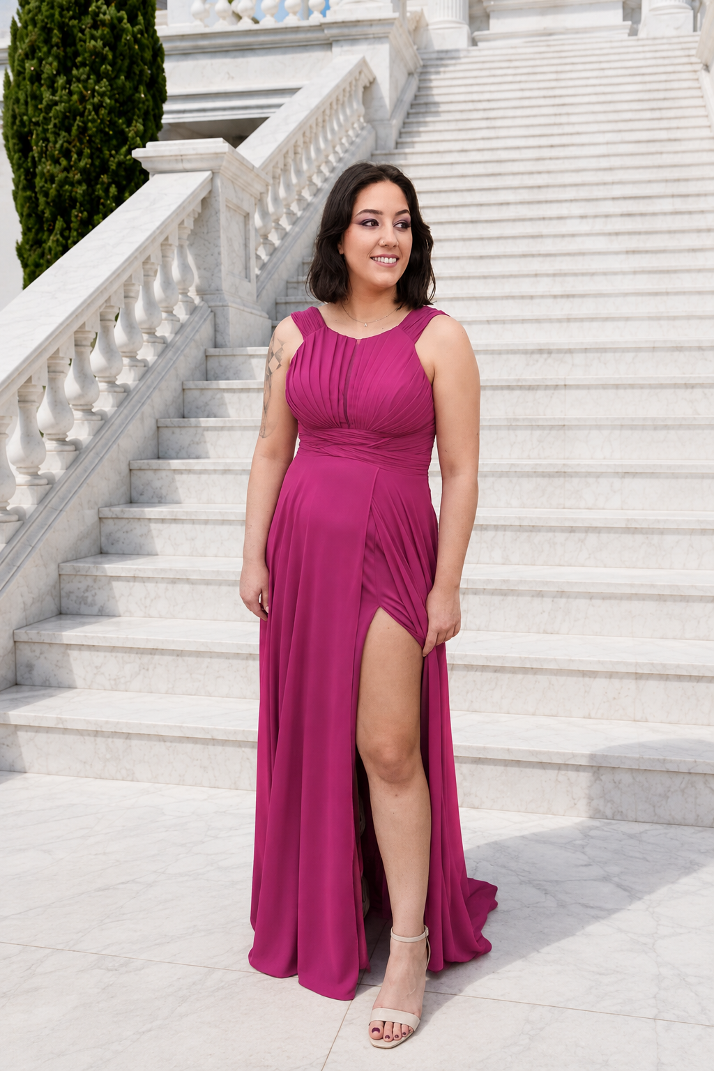 Vestido largo Judith Buganvilla