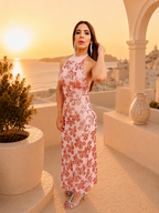 Vestido largo Agatha rosa