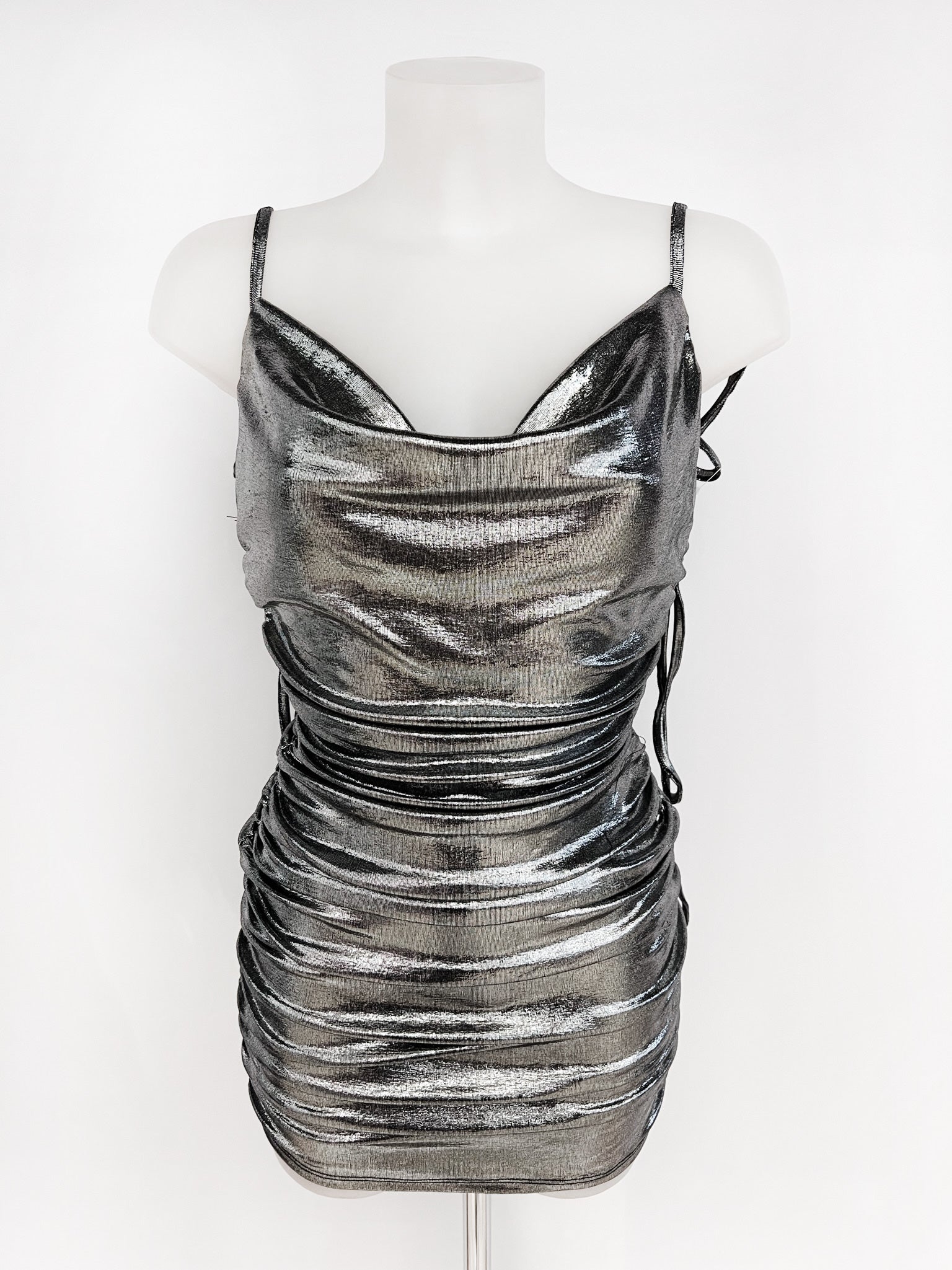 Vestido corto Güimar plata image 3