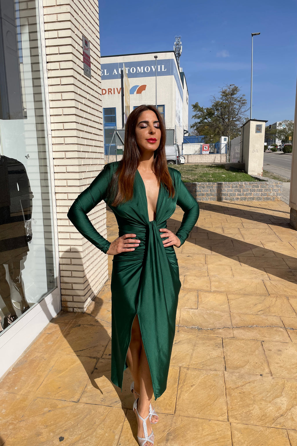Vestido Alexandra manga botella image 6