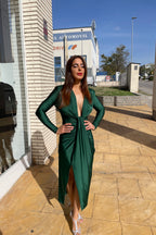 Vestido Alexandra manga botella image 6
