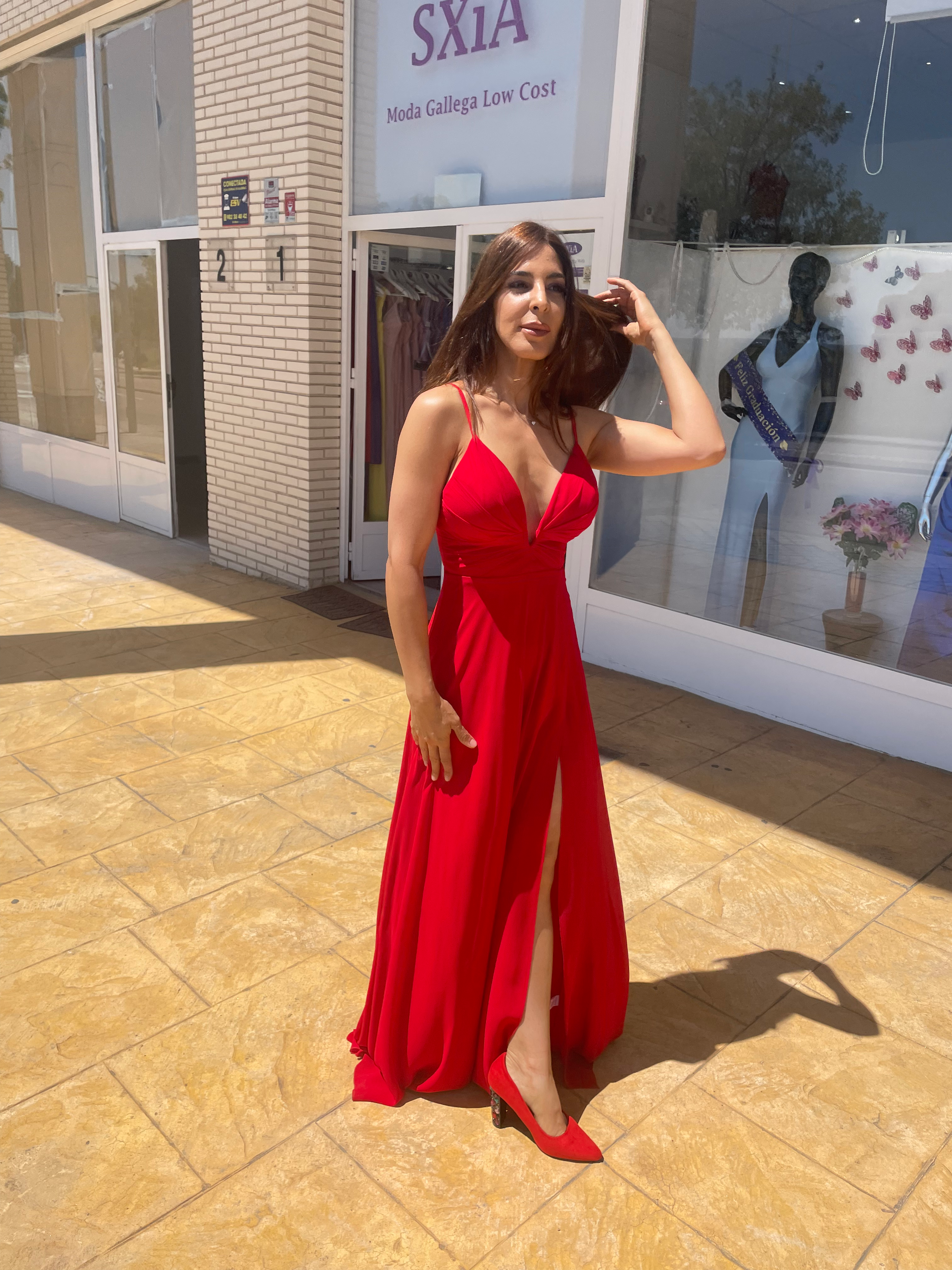 Vestido Yaiza Rojo image 6