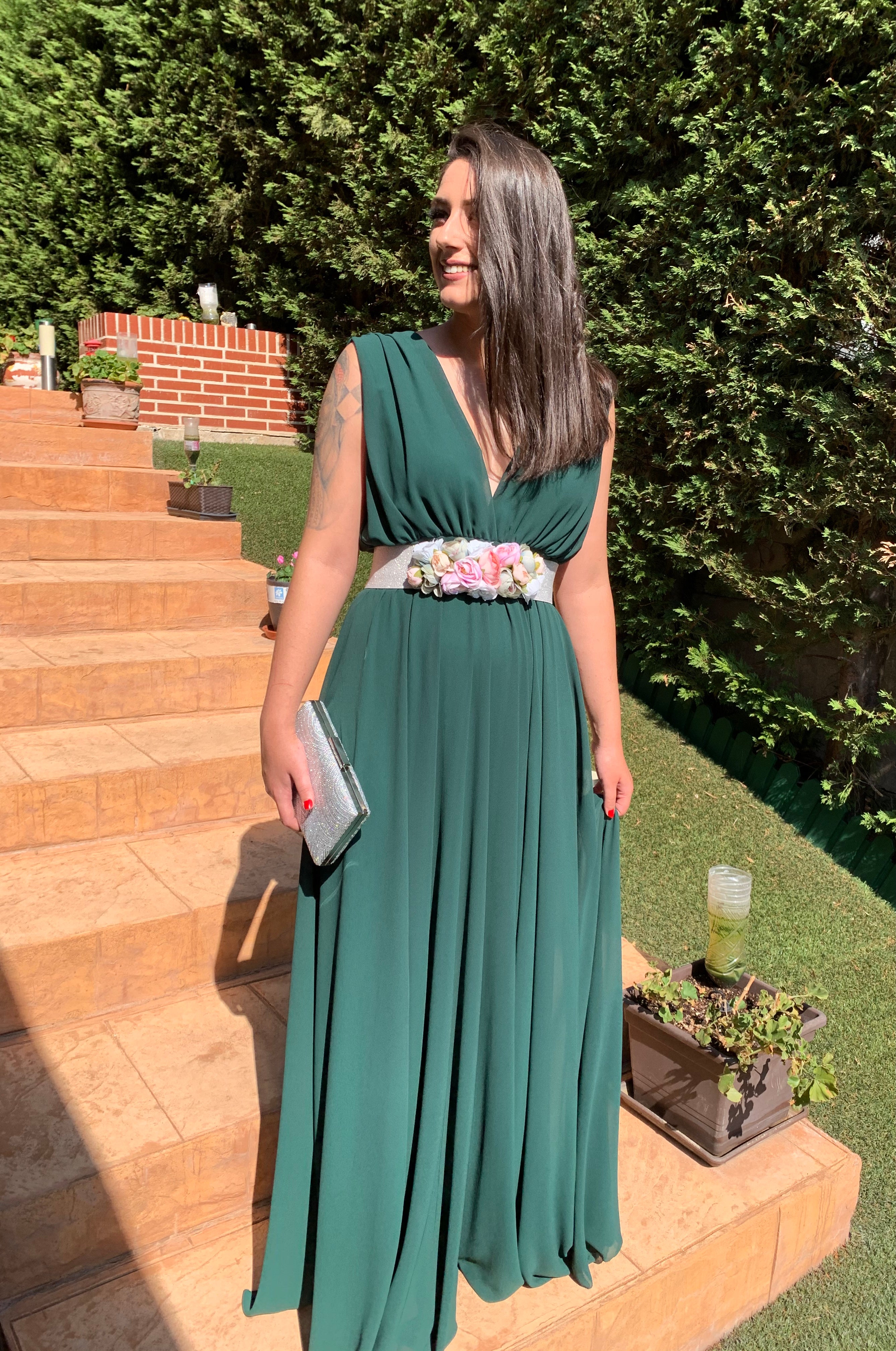 Vestido Rose verde Botella image 4