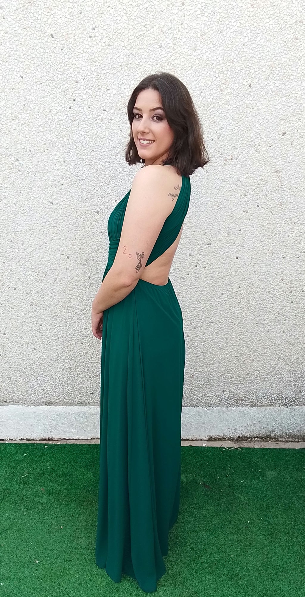 Vestido largo Fabiola cereza  image 5