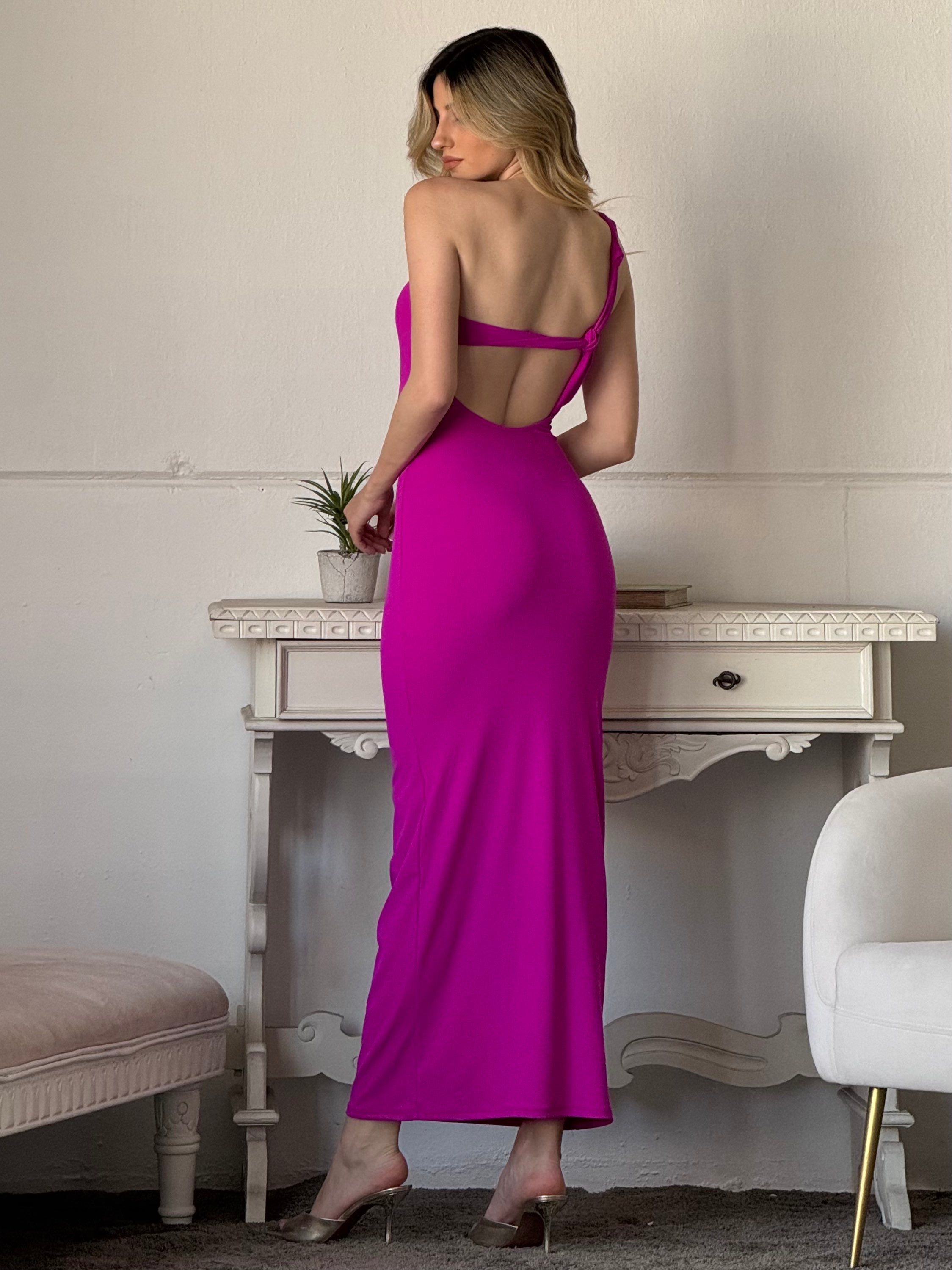 Vestido largo canalé Roma image 0