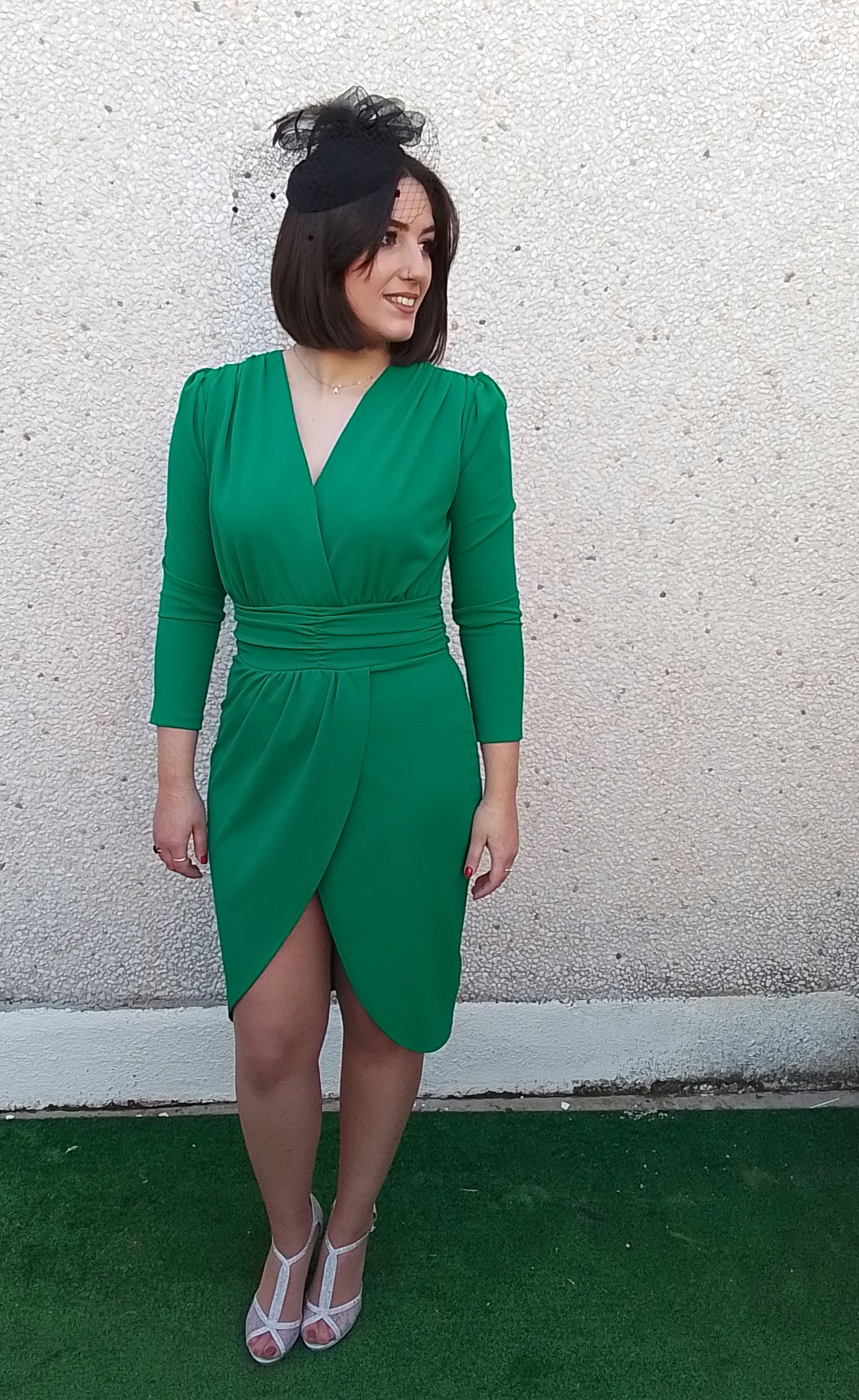 Vestido midi Xena verde image 1