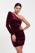 Vestido Corto Viena burdeos  image 0