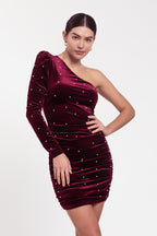 Vestido Corto Viena burdeos  image 0