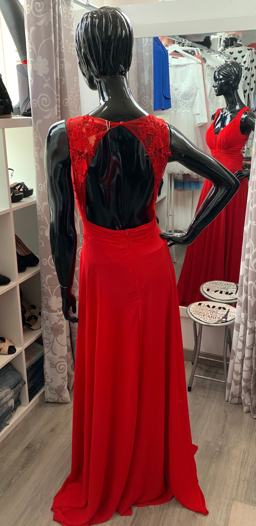 Vestido Fayna rojo image 5