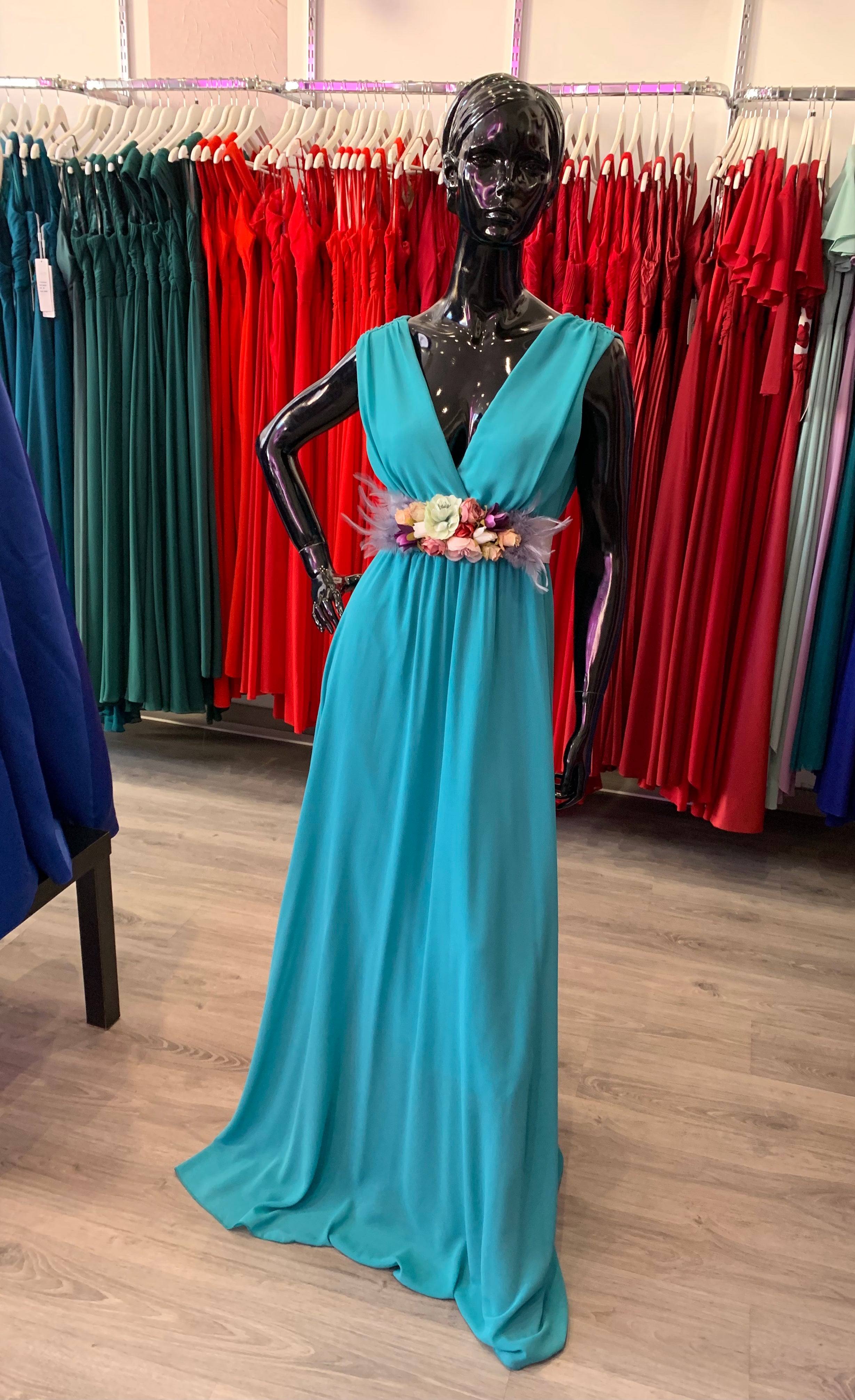 Vestido Rose turquesa image 1