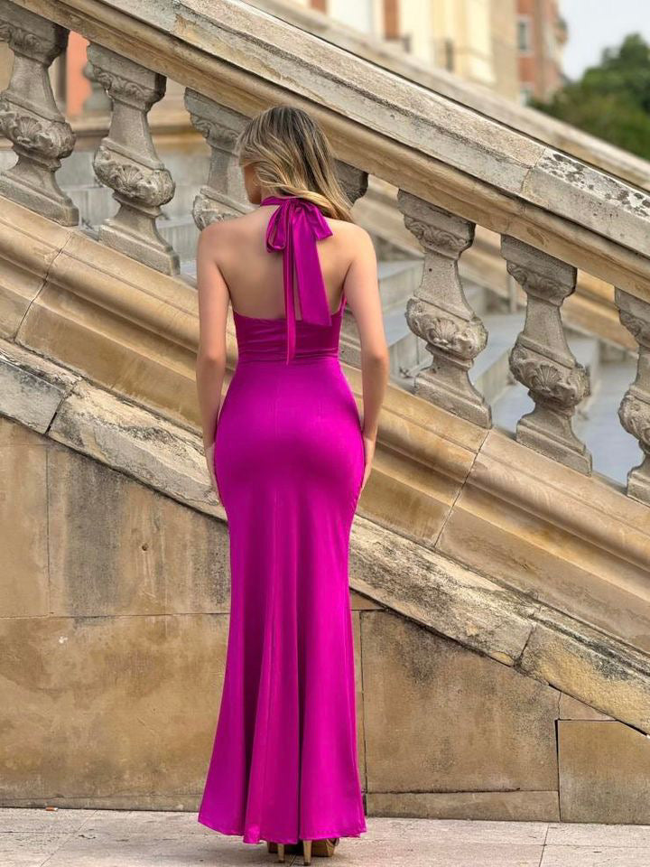 Vestido Kareins licra fucsia image 2