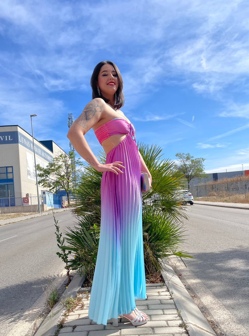  Vestido largo Yismara Rosa image 10