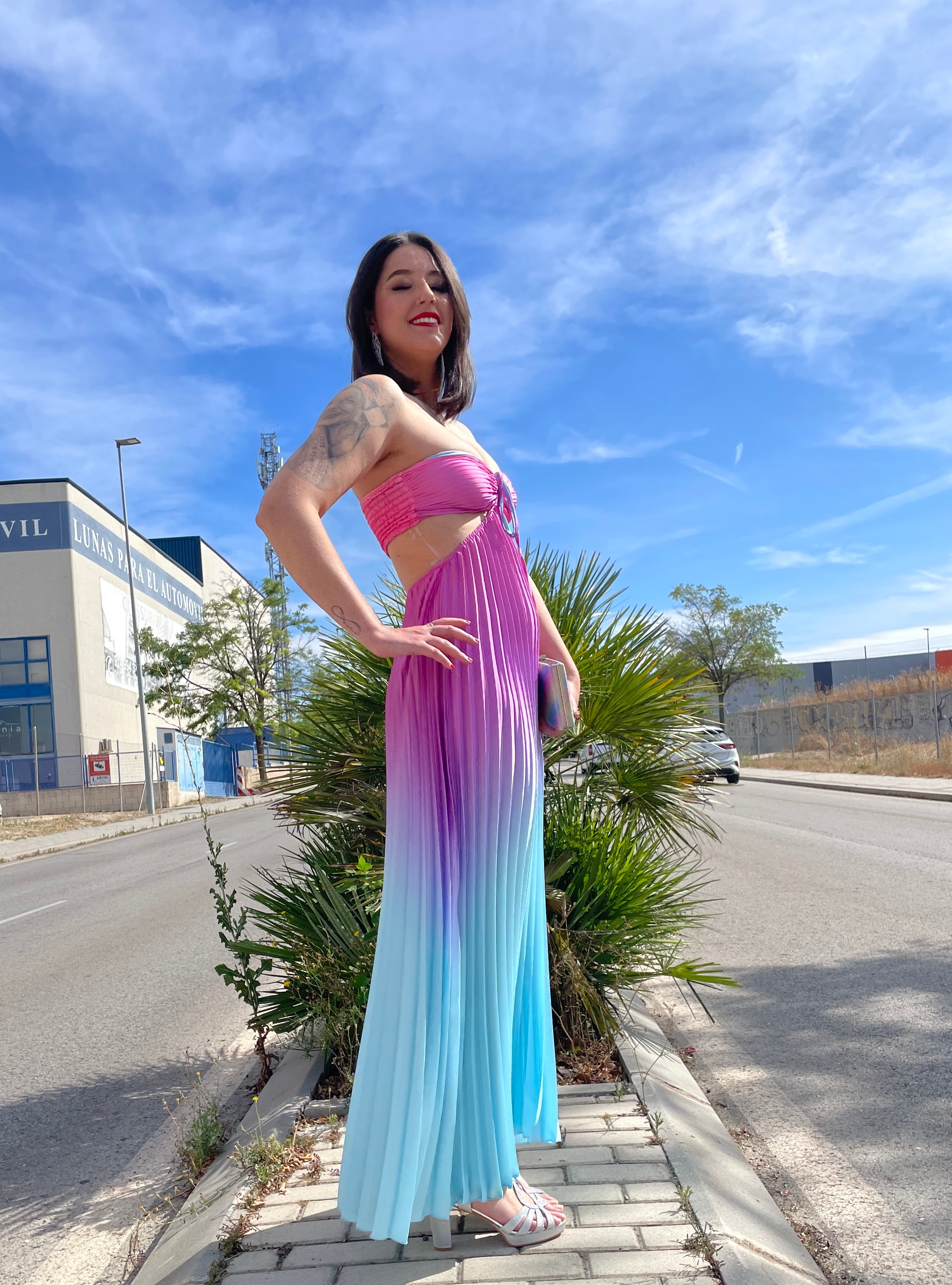  Vestido largo Yismara Rosa image 10