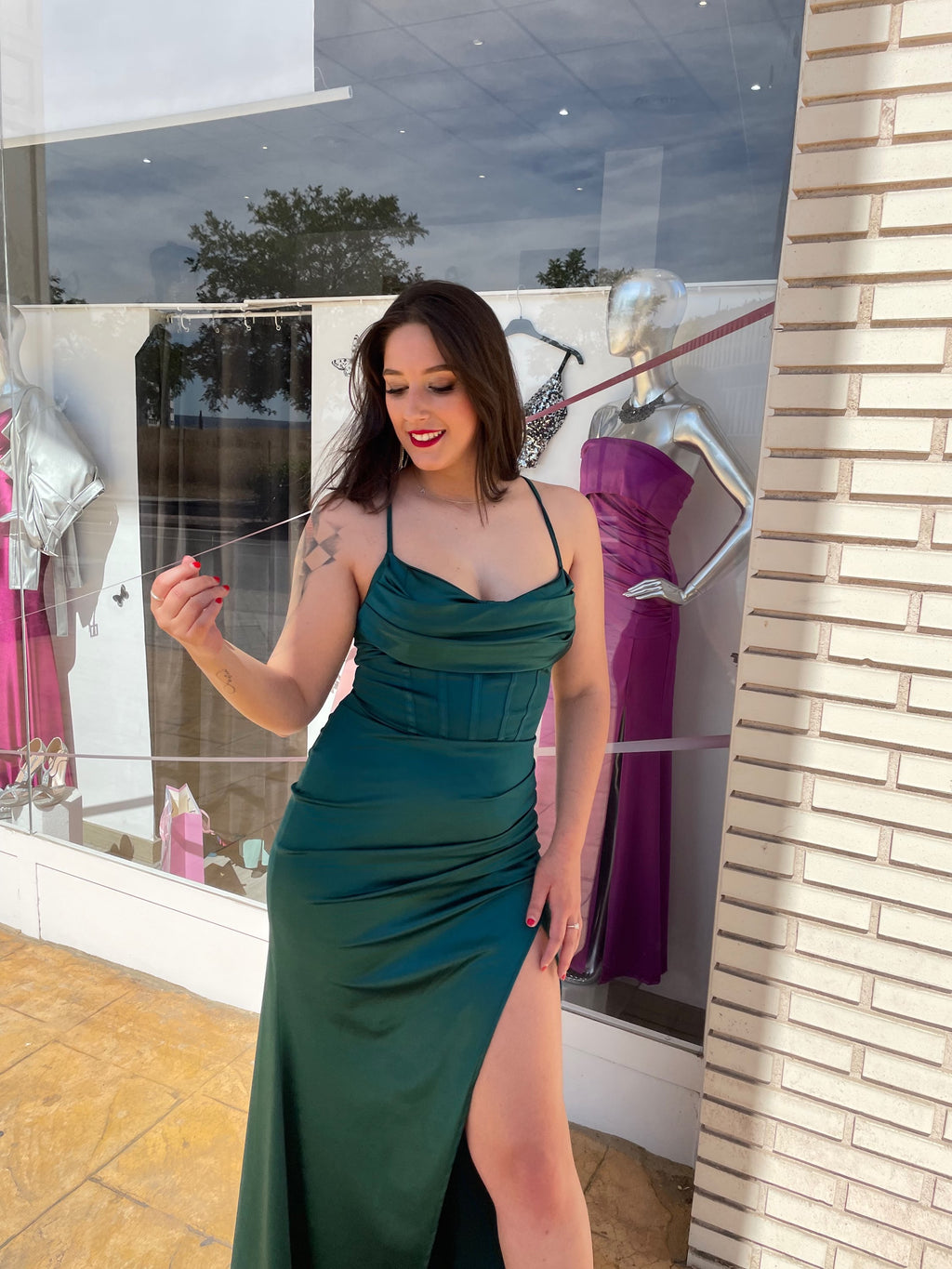 Vestido largo Sxia azulón  image 4