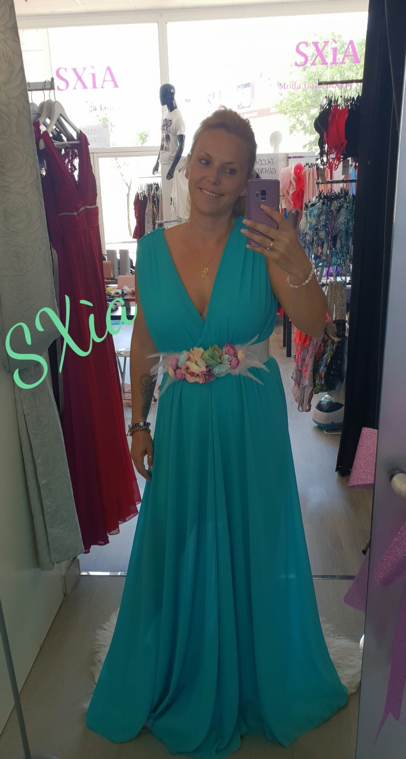 Vestido Rose turquesa image 0