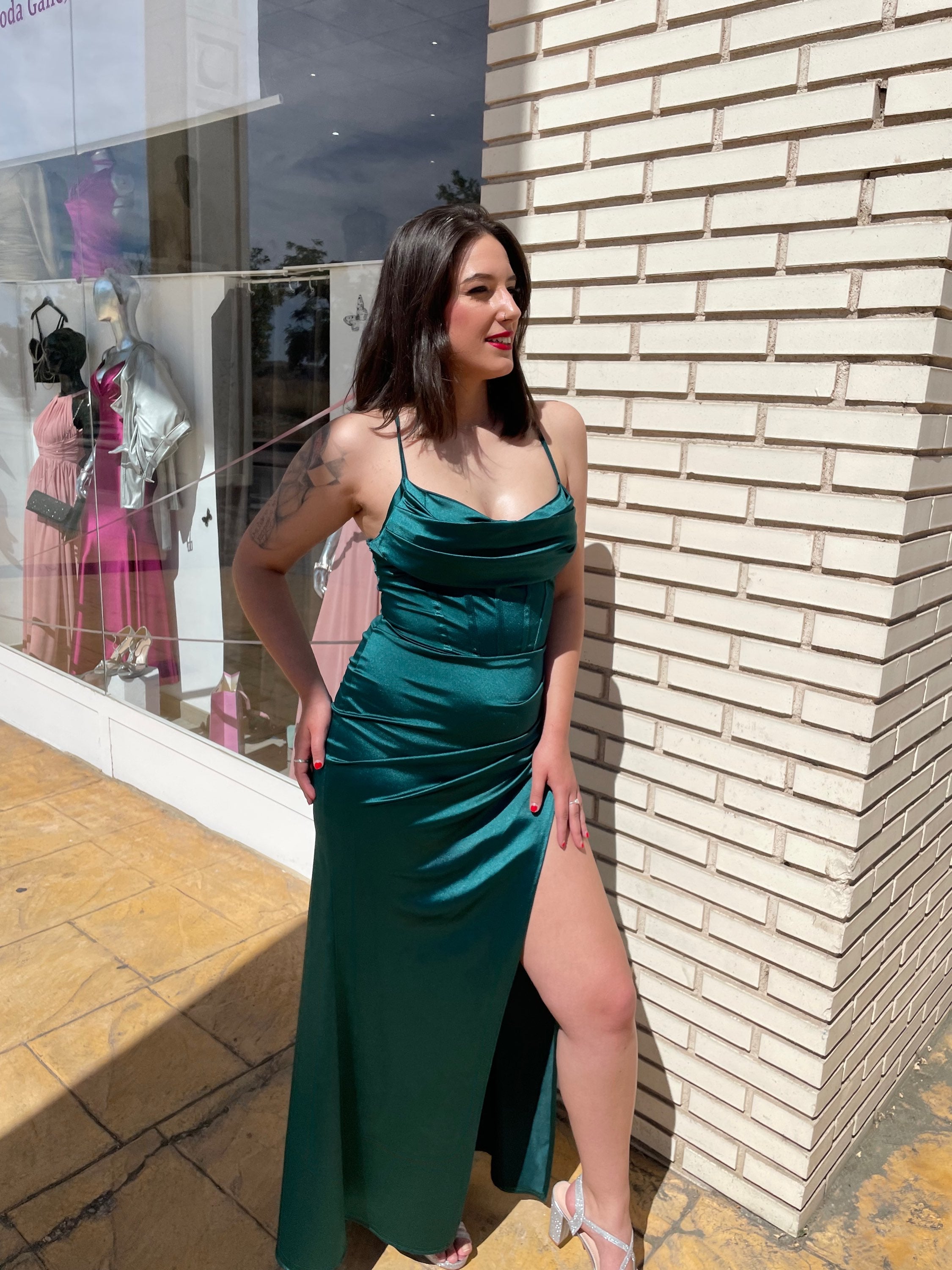 Vestido largo Sxia azulón  image 7