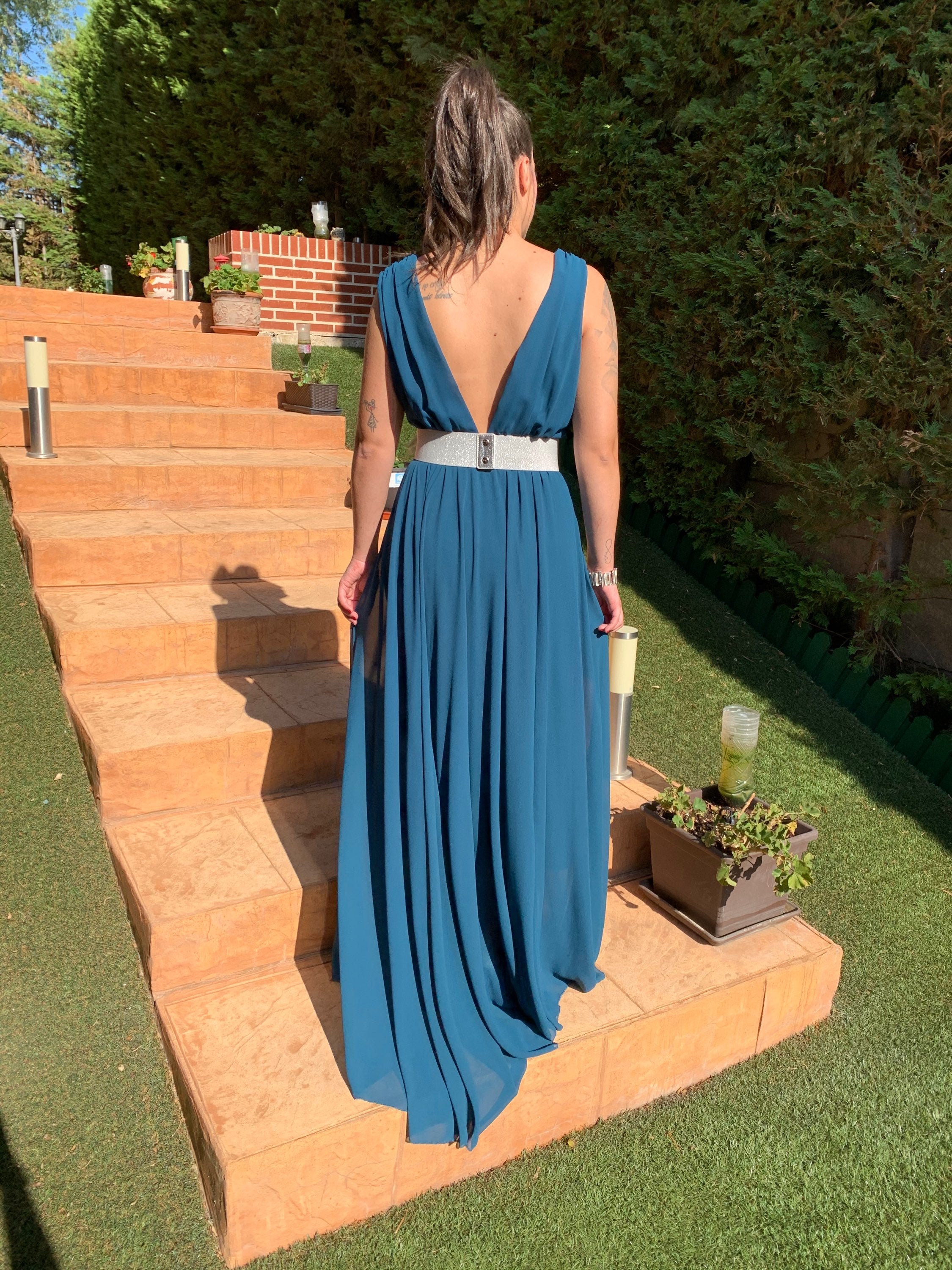 Vestido Rose petróleo  image 2