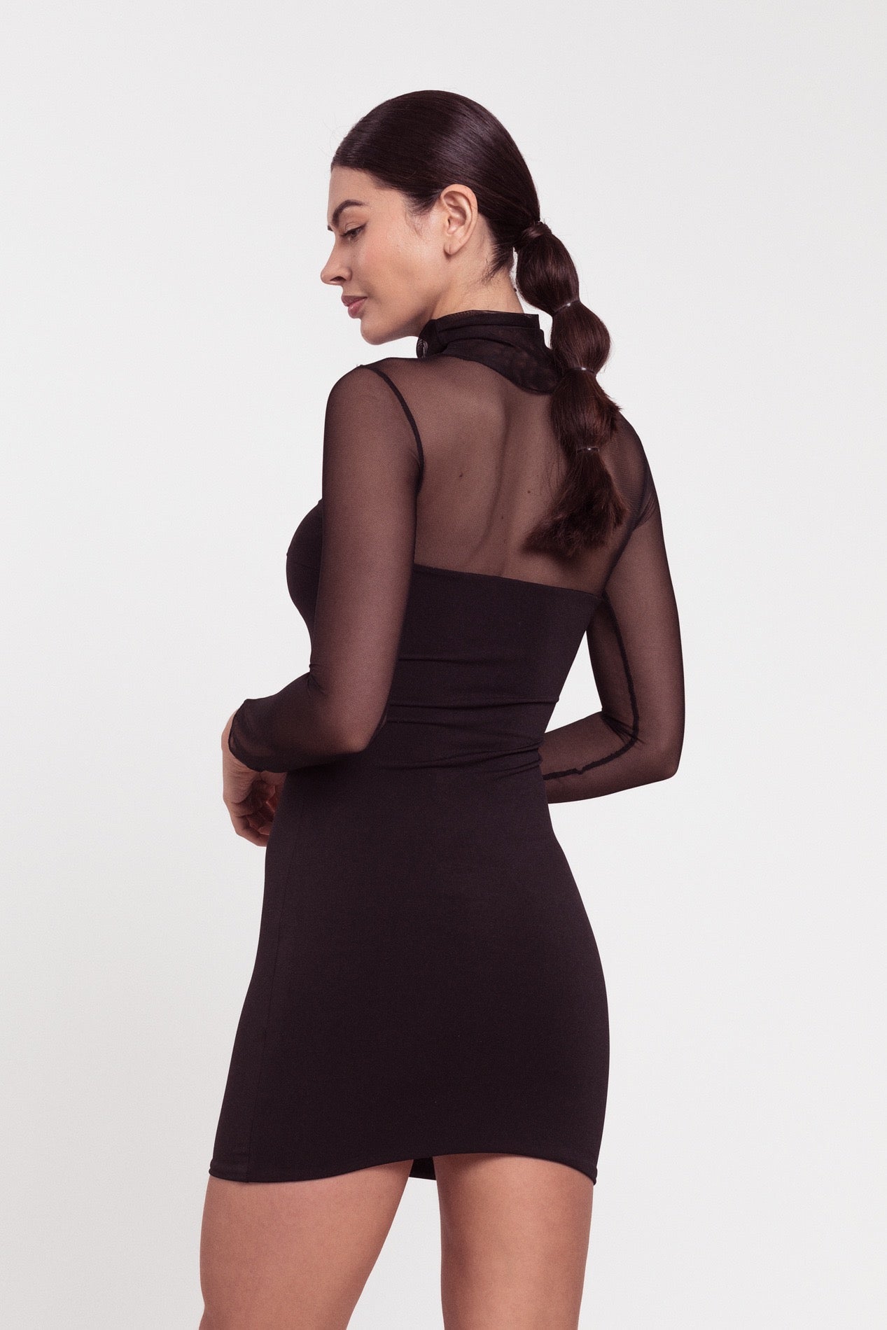 Vestido corto Tyxi negro image 1