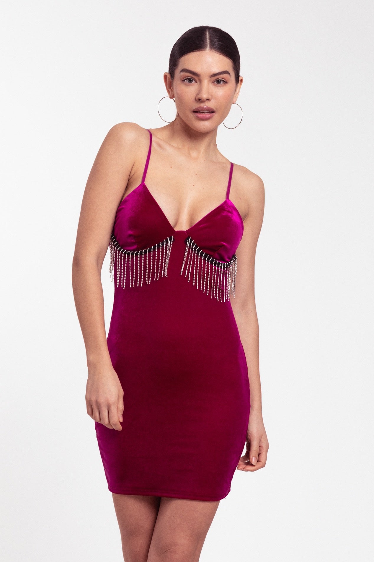 Vestido corto Megan terciopelo  image 0