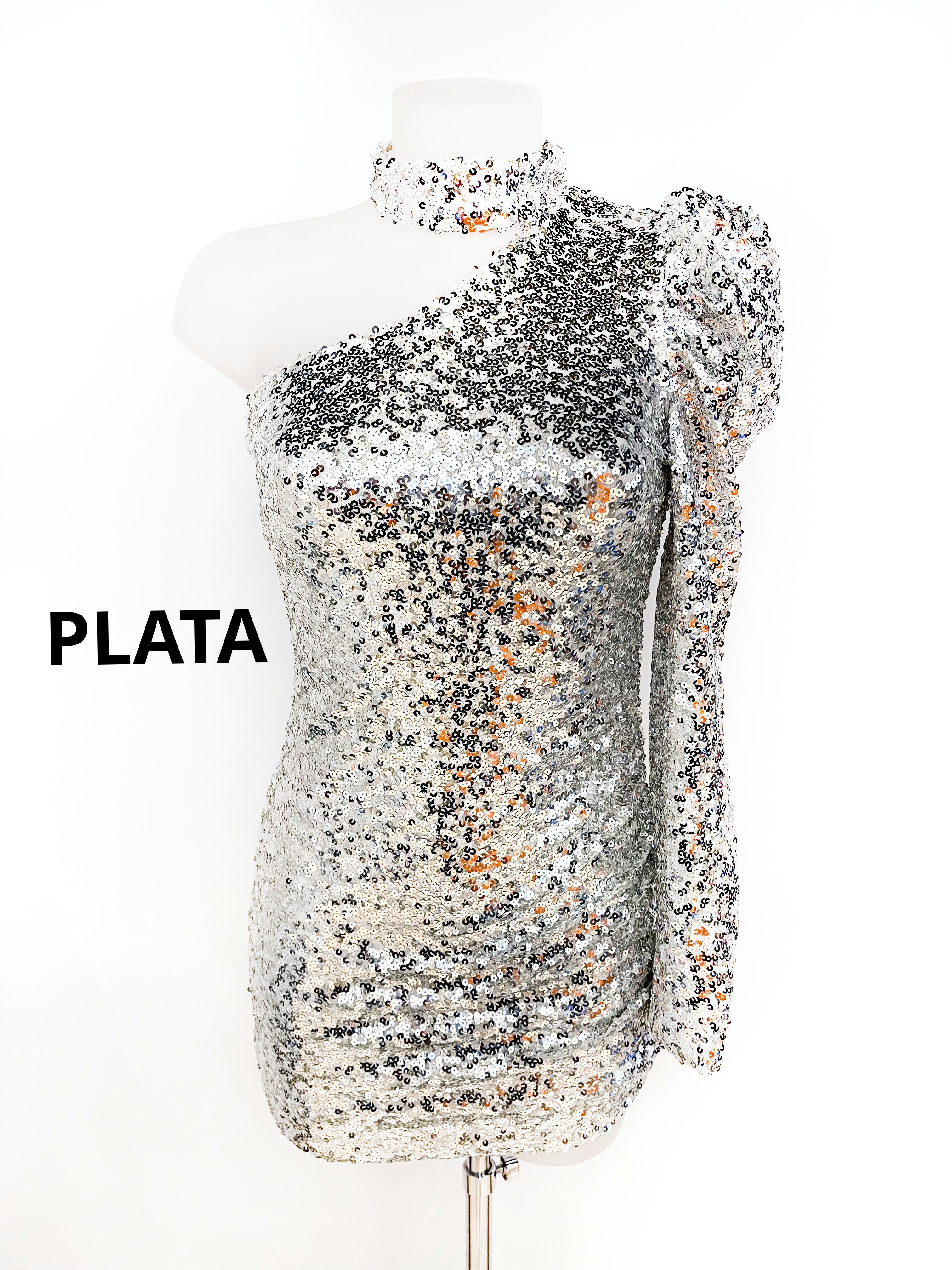 Vestido corto lentejuelas Zaira image 9
