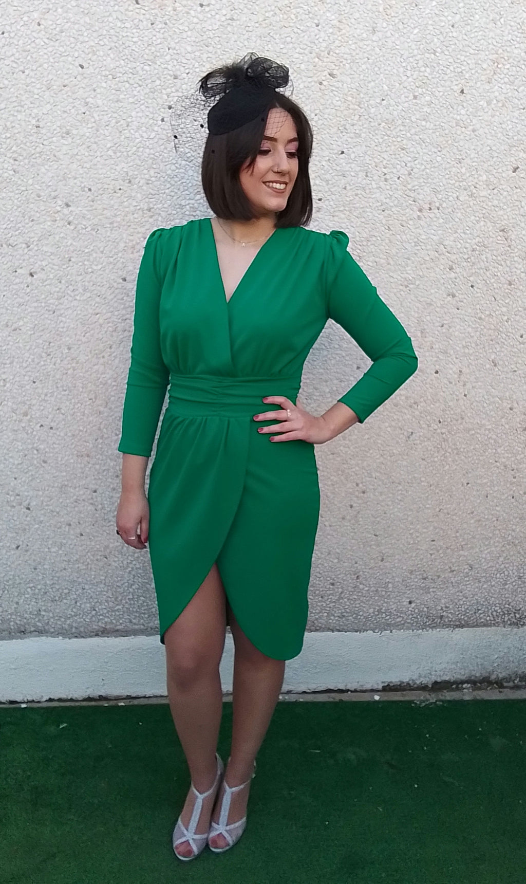 Vestido midi Xena verde image 0